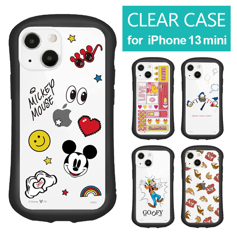 ディズニー iPhone 13mini 12mini クリアケース キズ防止 iPhone13mini iPhone12mini iPhoneケース カバー透明 アイフォン 13 ミニ ミッキーマウス ミニーマウス ドナルドダック 携帯ケース | クリア スマホケース iphoneカバー スマホカバー アイフォンケース スマホのサムネイル