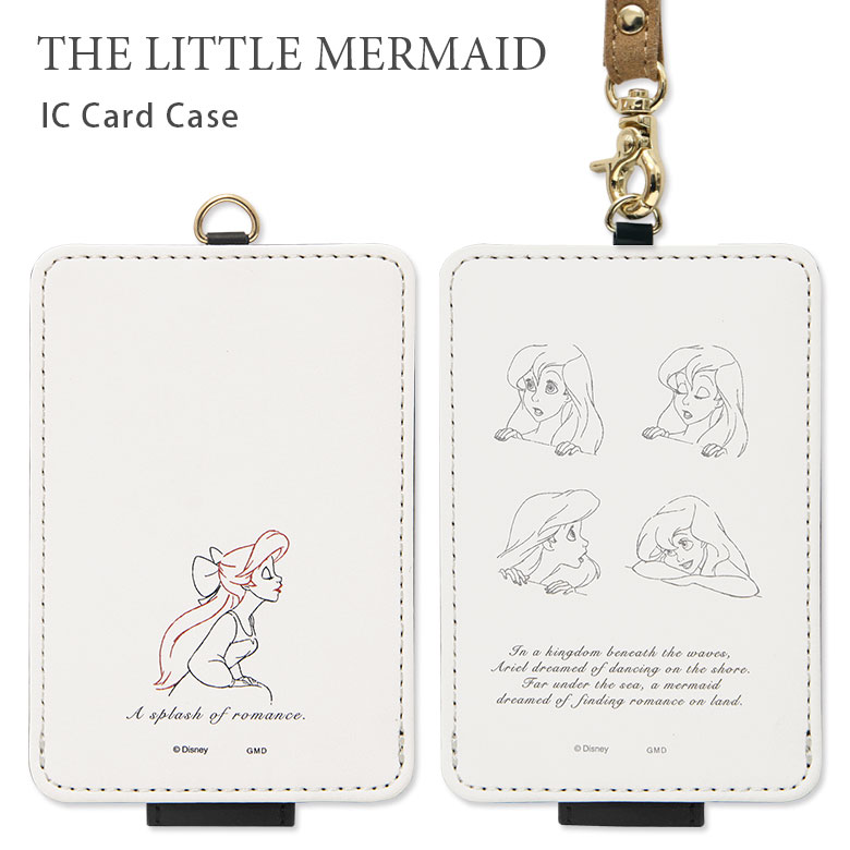 (10%OFFクーポン11/27 01:59まで) ディズニーキャラクター IC カードケース 通勤 通学 パスケース 雑貨 かわいい オシャレ アリエル リト...
