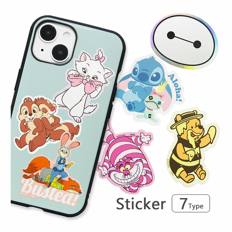 ディズニー Disney モバイルステッカー 3枚セット シールセット デコレーション ステッカー キャラクター雑貨 シール ステッカーセット 耐水 おしゃれ