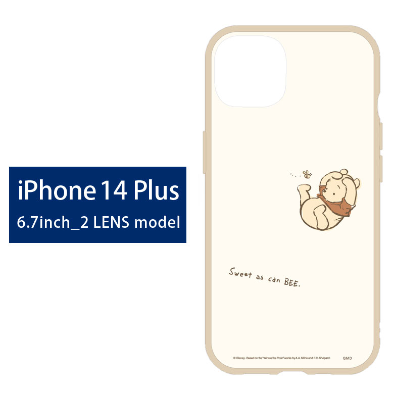 IIIIfit Clear ディズニー iPhone14 Plus クリアケース ぷーさん iPhone14 プラス 6.7インチ スマホケース ケース キャラクター Disney カバー アイフォン iPhone 14plus ハードケース かわいい アイホン iphoneケース iphoneカバー クリア