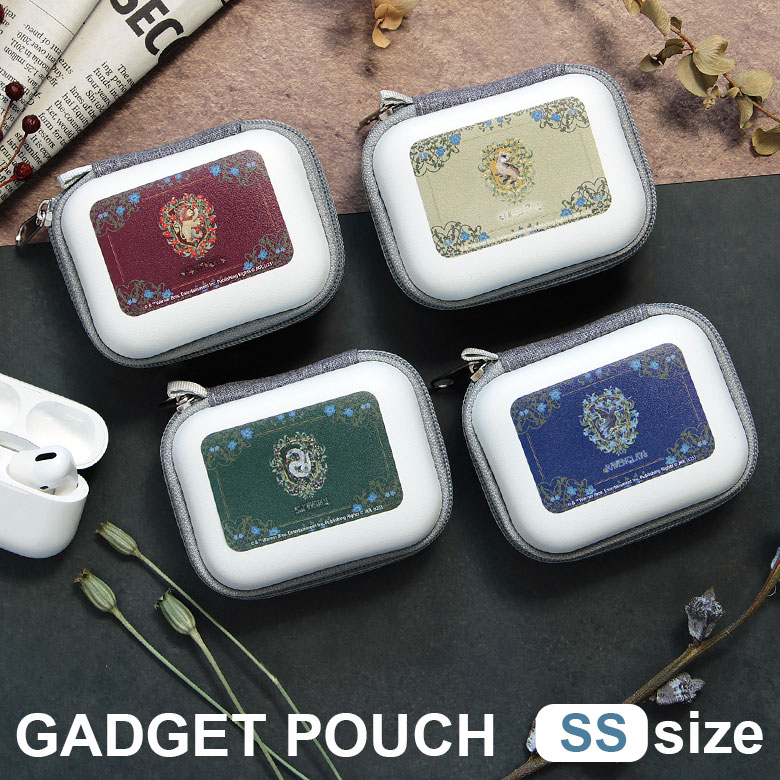 ハリー・ポッター ガジェットポーチ SS 手のひらサイズ ホワイト グリフィンドール ミニポーチ カラビナ付き ハードケース 丈夫 EVA素材 キャラクター 雑貨 ファスナー ポーチ おしゃれ 小物入れ ケースのサムネイル