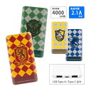 【PSE適合品】ハリーポッター 急速充電 USB出力 Type-C スマートフォン充電器 2.1A かわいい 4000mAh リチウム充電器 防災 コンパクトサ...