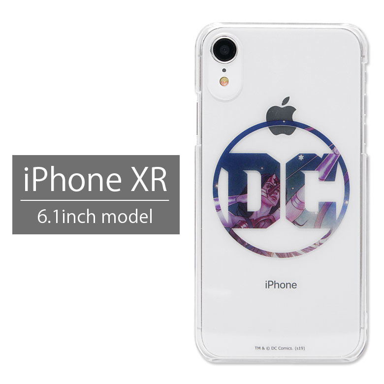 ワンダーウーマン iPhone XR 6.1インチモデル対応 ハードケース クリア DCコミックス ロゴ iPhoneXR アイフォンXR ハードカバー ジャケット ケース iPhoneX R スマホケース アクセサリー Wonder Woman アメコミ ヒーロー