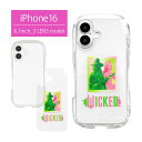 WICKED iPhone 16 クリスタルクリアケース インナーシート ソフトケース ウィキッド ふたりの魔女 オズの魔法使い iPhone16ケース アイフォン アイホン16 カバー iPhone16 透明ケース クリアケース アイフォン16ケース アイホンケース スマホケース キャラクター グッズ