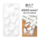 (6/27 01:59まで15%OFFクーポン) ムーミン AQUOS sense7 クリアケース ハイブリッド IIIIfit Clear スマホケース SH-53C SHG10 アクオスsense 7 ケース 透明 ホワイト おしゃれ アンドロイド スマホ シンプル かわいい ジャケット カバー AQUOSケース 携帯ケース