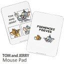 トムとジェリー マウスパッド ハードタイプ 滑り止め付き TOM and JERRY Tom Jerry TJ 大人 綺麗 トムジェリグッズ トム ジェリー トム＆ジェリー ホワイト キャラクター グッズ 雑貨 パネル マウス パッド オシャレ