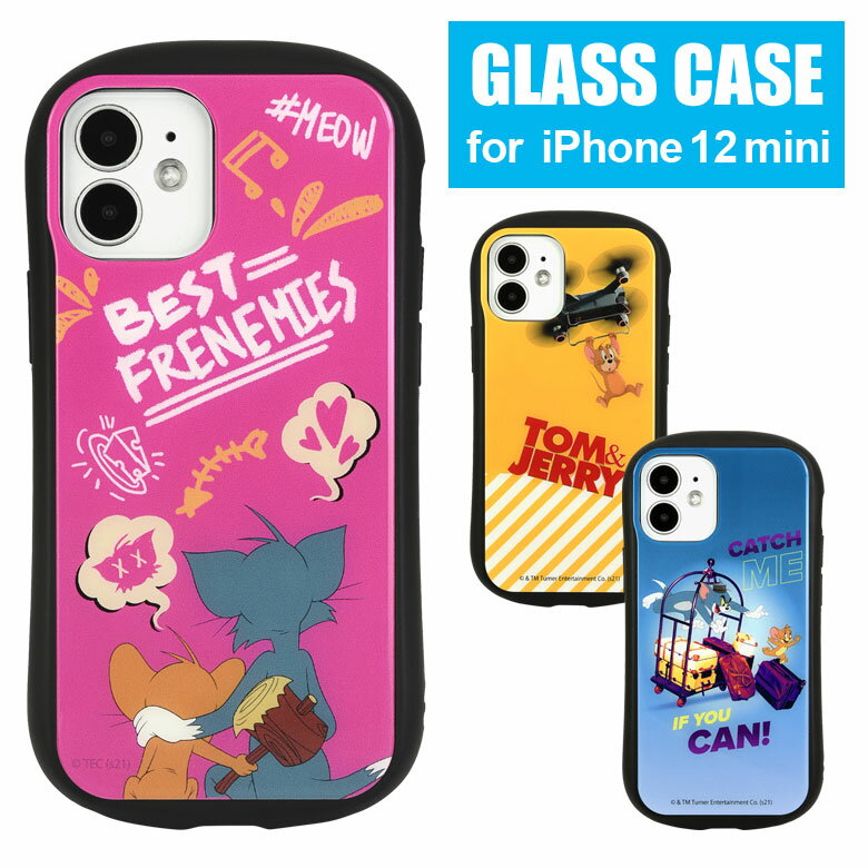 【マラソンP10倍】 トムアンドジェリー ハイブリッドケース iPhone 12 mini ガラスケース iPhone 12mini スマホケース 映画 iPhone12 mini かわいい トムとジェリー 携帯ケース カバー ジャケット ガラス 9H ケース 人気 アイホン 12 ミニ アイフォンのサムネイル