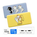 【PSE適合品】トムとジェリー 急速充電 USB出力 Type-C スマートフォン充電器 2.1A かわいい 4000mAh リチウム充電器 防災 コンパクトサイズ オシャレ モバイルバッテリー iPhone Android | キャラクター グッズ キャラクターグッズ スマホグッズ タイプC 防災グッズ USB
