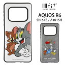 (6/27 01:59まで15%OFFクーポン) トムアンドジェリー AQUOS R6 ケース ハイブリッド IIIIfit スマホケース アクオスR6 おしゃれ スマホ シンプル ホワイト 白 グレー 灰色 トムジェリ トム ジェリー ワーナー かわいい ジャケット カバー AQUOSケース 携帯ケース