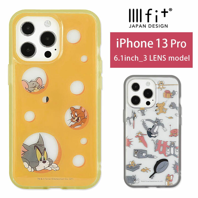 IIIIfit Clear トムとジェリー iPhone13 Pro クリアケース Tom and Jerry トムジェリ iPhone13 pro スマホケース ケース キャラクター シンプル 透明 カバーのサムネイル