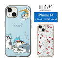 IIIIfit mofusand iPhone14 ハードケース iPhone13 6.1インチ スマホケース ケース キャラクター 総柄 ホワイト ネコ ねこ カバー アイフォン iPhone 14 ハードカバー アイホン | アイフォンケース iphone14ケース アイフォン14ケース アイフォン13ケース