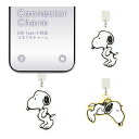 ピーナッツ USB Type-C コネクタチャーム アクセサリーピン Type-C用チャーム スヌーピー ウッドストック かわいい タイプC 保護 キャップ カ...