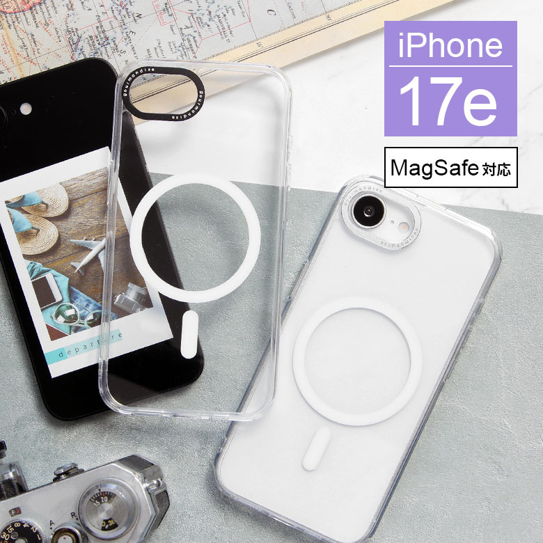 Rakuten - Camera Frame iPhone17e iPhone16e 6.1inch MagSafe対応 クリアケース ソフトケース マグネット iPhone17eケース アイフォン アイホン 17e 16e クリア カバー やわらかい かわいい オシャレ