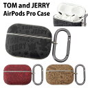 トムとジェリー AirPods Pro レザー ハードカバー エアーポッズ Pro airpods proケース 合皮 キャラクター グッズ Air pods pro ハードケース おしゃれ トム ジェリー ケース カバー ブラック レッド ベージュ エアポッツケース エアポッツプロ