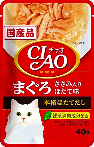 いなば チャオ まぐろ ささみ入り ほたて味 40g×16P [CIAO]