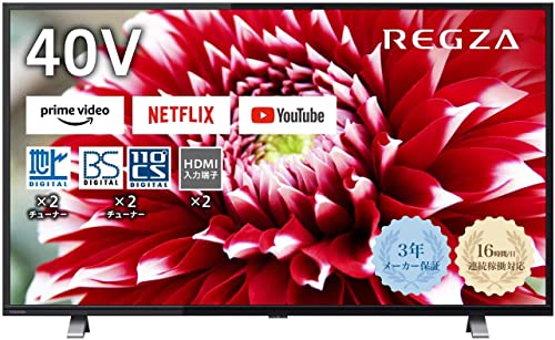 REGZA 40インチ ハイビジョン 液晶テレビ 40V34(B) スマートテレビ（2020年モデル）