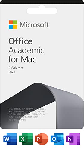 Microsoft Office Academic2021forMac(最新 永続版) Prime Student会員限定アカデミック版 カード版