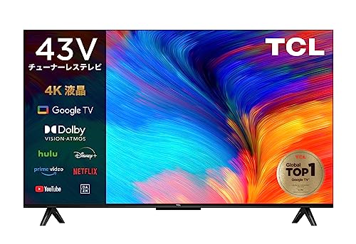 TCL 43V 4K Google TV 塼ʡ쥹 ƥ ե졼쥹 ͥåưб 43P63J ޡȥƥ