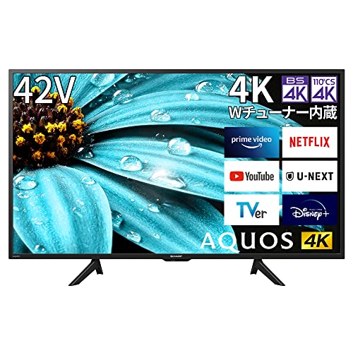 シャープ 42V型 4K 液晶 テレビ AQUOS 4T-C42EJ1 Google TVDolby Atmos 2022年モデル Wi-Fi6対応