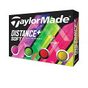 テーラーメイド(TAYLOR MADE) ゴルフボール DISTANCE DISTANCE+SOFT 12P メンズ M7174701 マルチカラー その1