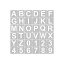 YFFSFDC ステンシルシート （10×10cm）角文字レターアルファベット数字製図看板の作成 描画テンプレー..