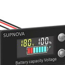 バッテリー残量計 電池残量チェッカー デジタル電圧計 DC8-100V 2線式 バッテリー残量表示計 小型 カラースクリーン メモリー機能