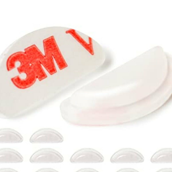 [ヴィトリア] シリーズ累計販売数5万個達成 眼鏡 メガネ 鼻パッド ノーズパッド ずれ落ち防止 【12セット 3M両面テープ】