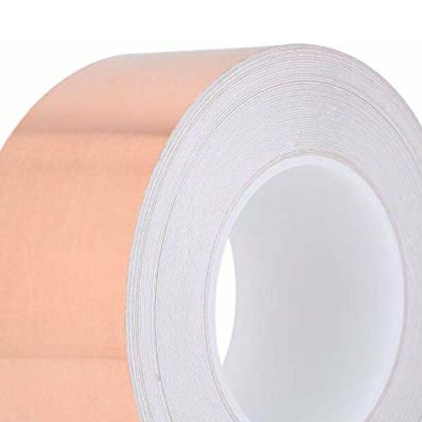 50mm×30m 導電性銅箔テープ 銅テープ 耐水性 耐熱性 耐寒性 放射線防護 強粘着タイプ ノイズ ガード シ..