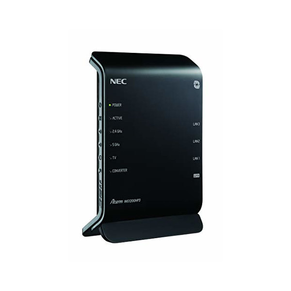 NEC 無線LAN WiFi ルーター dual band Wi-Fi5 (11ac) / WG1200HP3 Atermシリーズ 2ストリーム (5GHz帯 / 2.4GHz帯) ‎ ‎‎PA-WG1200HP3