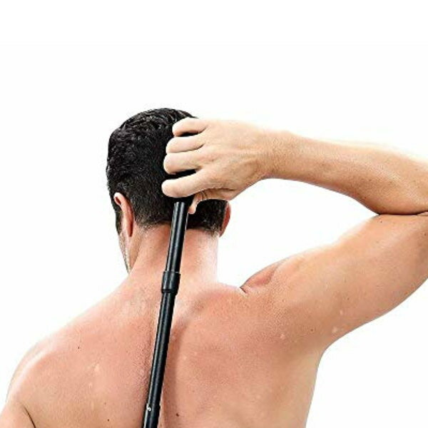 背中 カミソリ バックヘアシェーバー 背中毛 除毛 ムダ毛処理 男女兼用 (伸縮可能タイプ)
