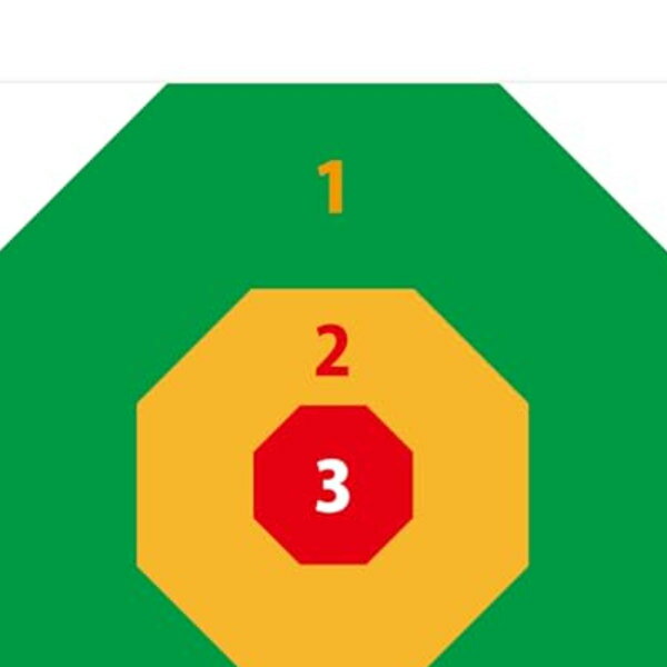 ボッチャターゲットミニ 90cm☓90cm ステアテック すこやか ボッチャ シリーズ 【おうちでも遊べる】レクレーション ボッチャターゲッ