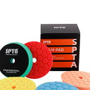 スポンジパッド, SPTA 5点150mm ポリッシャースポンジバフセット ポリッシャー研磨 150mm バッキングプレート用コンパウンドバフスポ