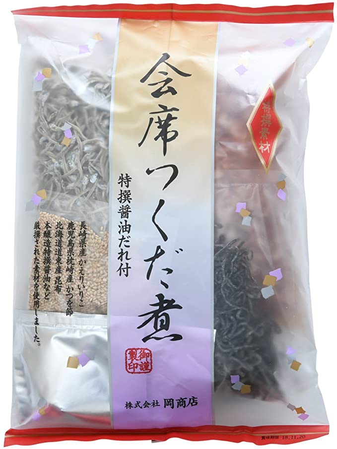 [岡商店] つくだ煮 会席つくだ煮 390g /佃煮 かえりいりこ いりこ ごはんのお供 お正月 おすそ分け ごはん