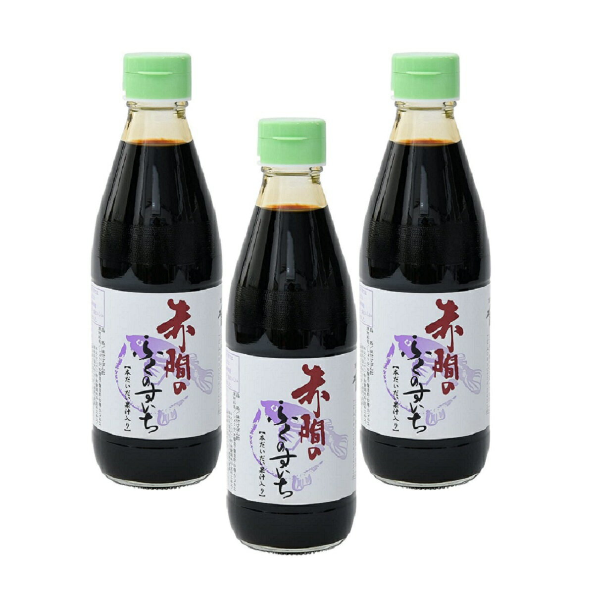 [赤間醸造] ぽん酢 赤間のすいち (ふぐぽん酢) 360ml×3本 /ポン酢 調味料 だいだい酢 フグ フグ料理 酢..