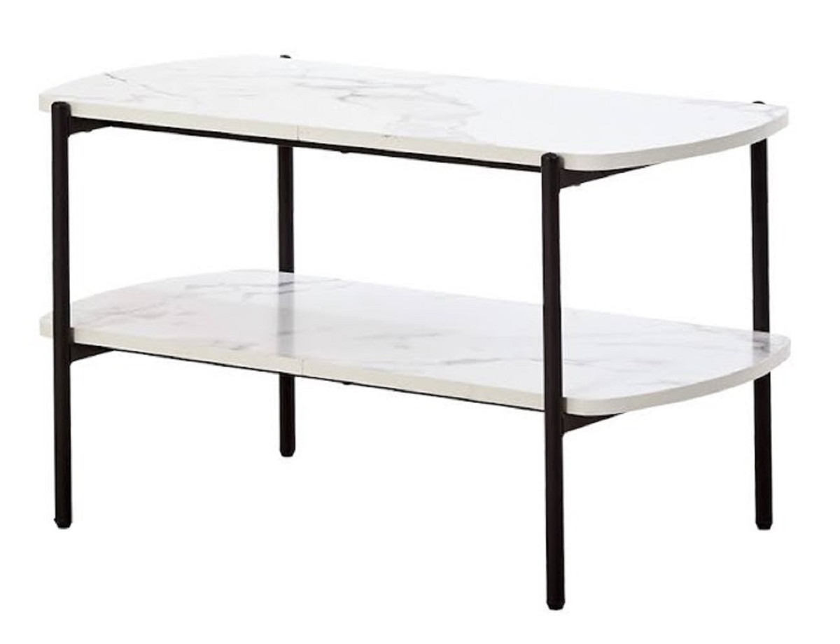 [サンド家具(SANGDOGAGU)] テーブル コーヒーテーブル 韓国家具 マーブル 80×44×46cm Q-308 サイドテーブル ソファテーブル リビング 家具 韓国 かわいい おしゃれ モダン シック