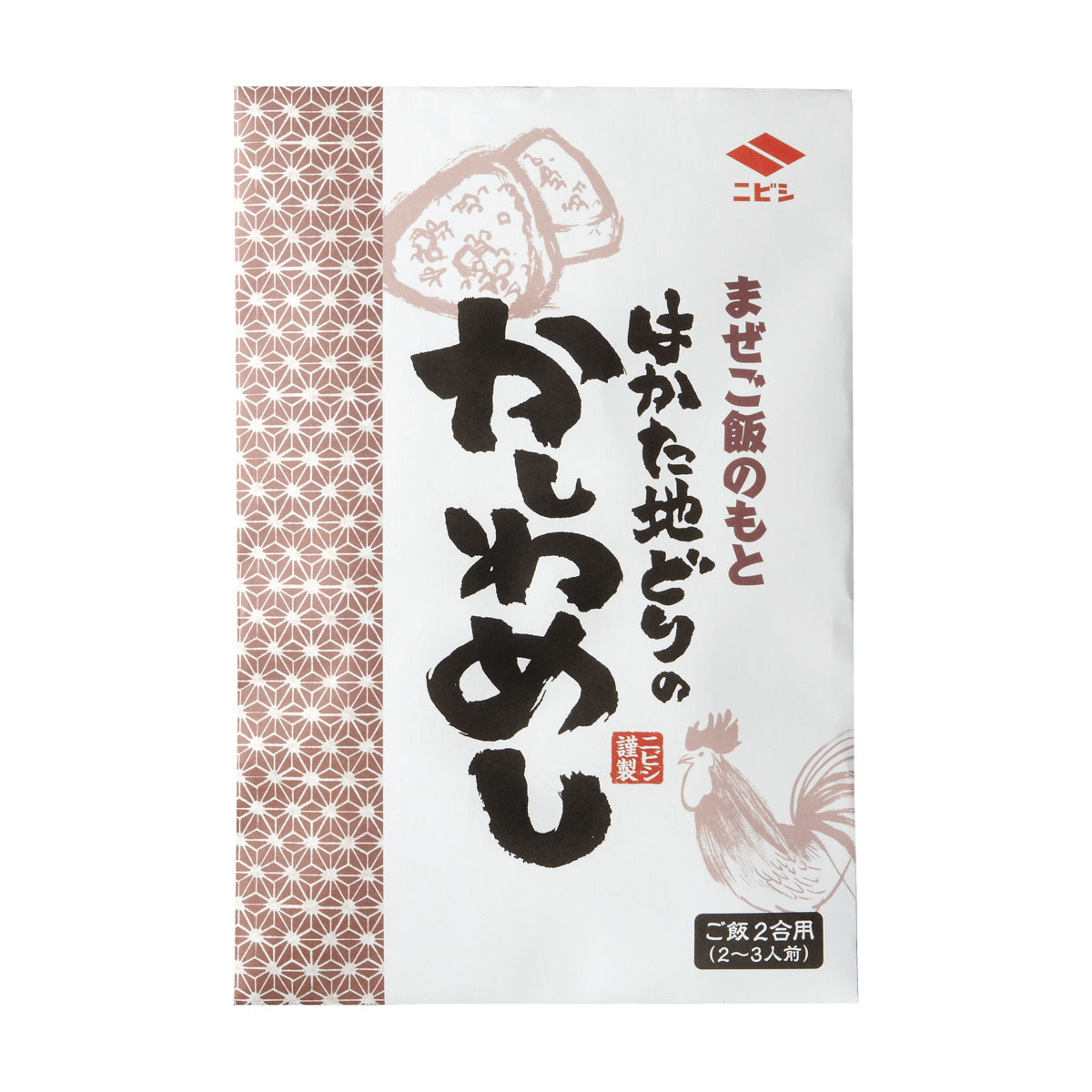 【商品特徴】九州、特に福岡のうどん店では大抵のお店に並んでいる「かしわ飯」は、家庭でもよく食卓にのぼる親しまれた味です。 “はかた地どり”のかしわ飯の素は、地域団体商標制度に登録された「はかた地どり」を使った、風味豊かな混ぜごはんの素です。 炊きあがったご飯に混ぜるだけで、ご家庭で簡単においしい“かしわ飯”が作れます。 商品説明 原材料 野菜(にんじん(国産)、ごぼう)、鶏肉、食用植物油、しょうゆ、油揚げ、砂糖、チキンオイル、煮干しエキス、食塩、酵母エキス/調味料(アミノ酸等)、豆腐用凝固剤、(一部に小麦・大豆・鶏肉を含む) サイズ - 原産国 日本 内容量 195g アレルギー表示 小麦、大豆、鶏肉 温度帯 常温 メーカー名 ニビシ醤油株式会社福岡県古賀市駅東3-2-1