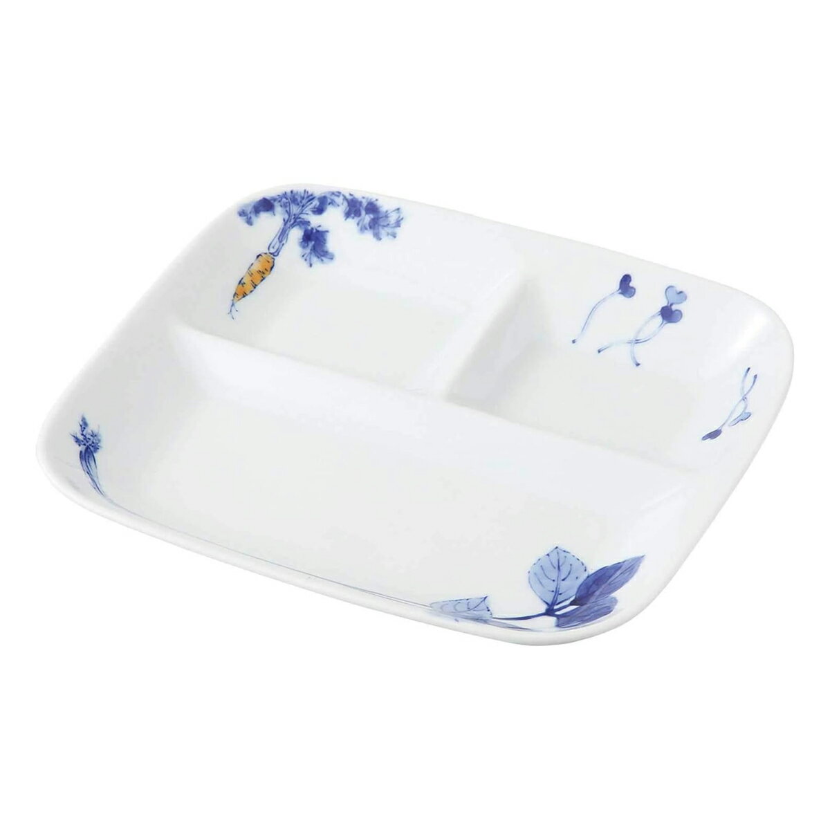 【30%OFF 楽天スーパーSALE限定】波佐見焼 皿・プレート [浜陶] 仕切り皿 染旬菜 / 波佐見焼 波佐見 は..