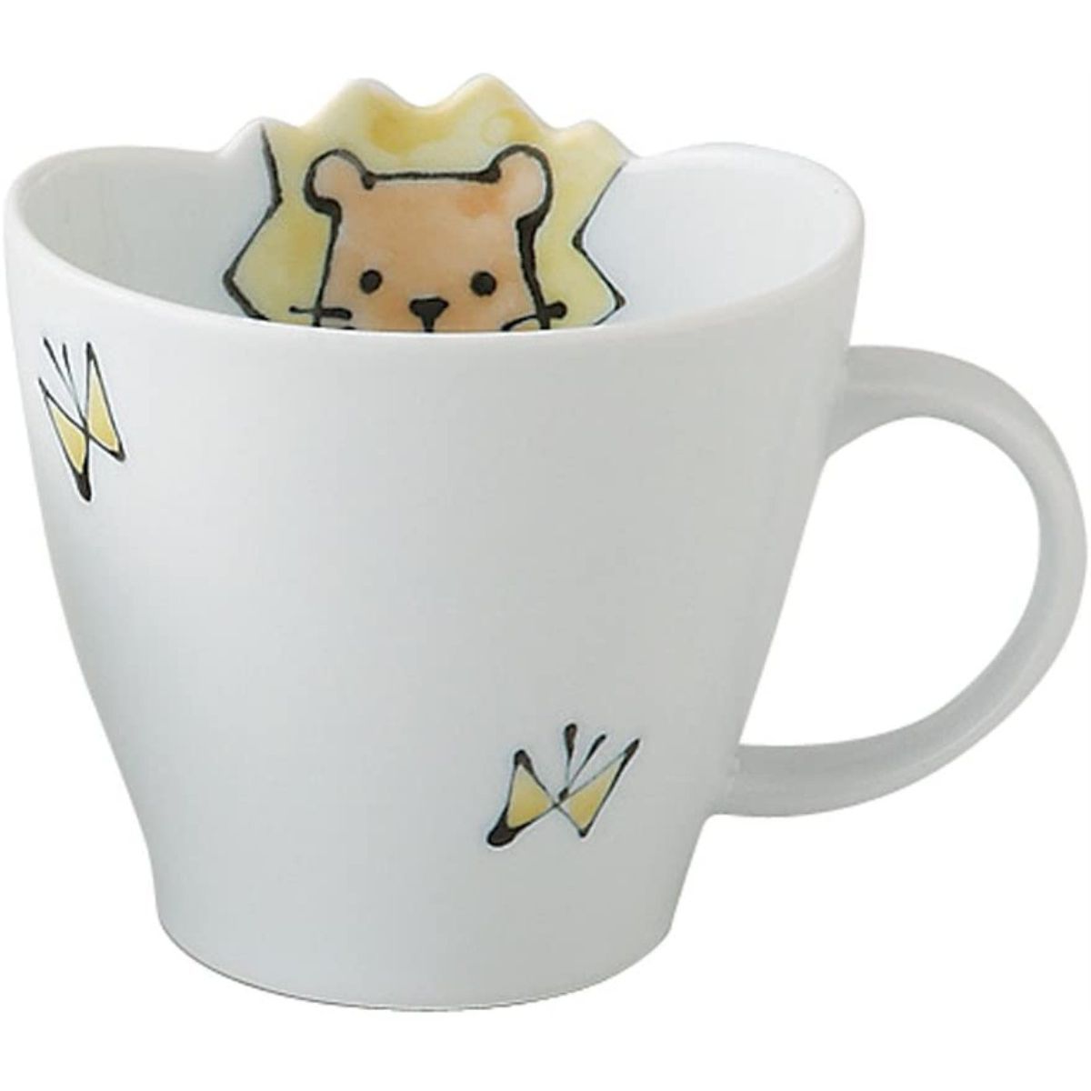 Rakuten - 【楽天スーパーセール 10%オフ】 波佐見焼 マグカップ [浜陶] ミニマグカップ ライオン / スープカップ 浜陶 ライオン ミニマグカップ 子供用