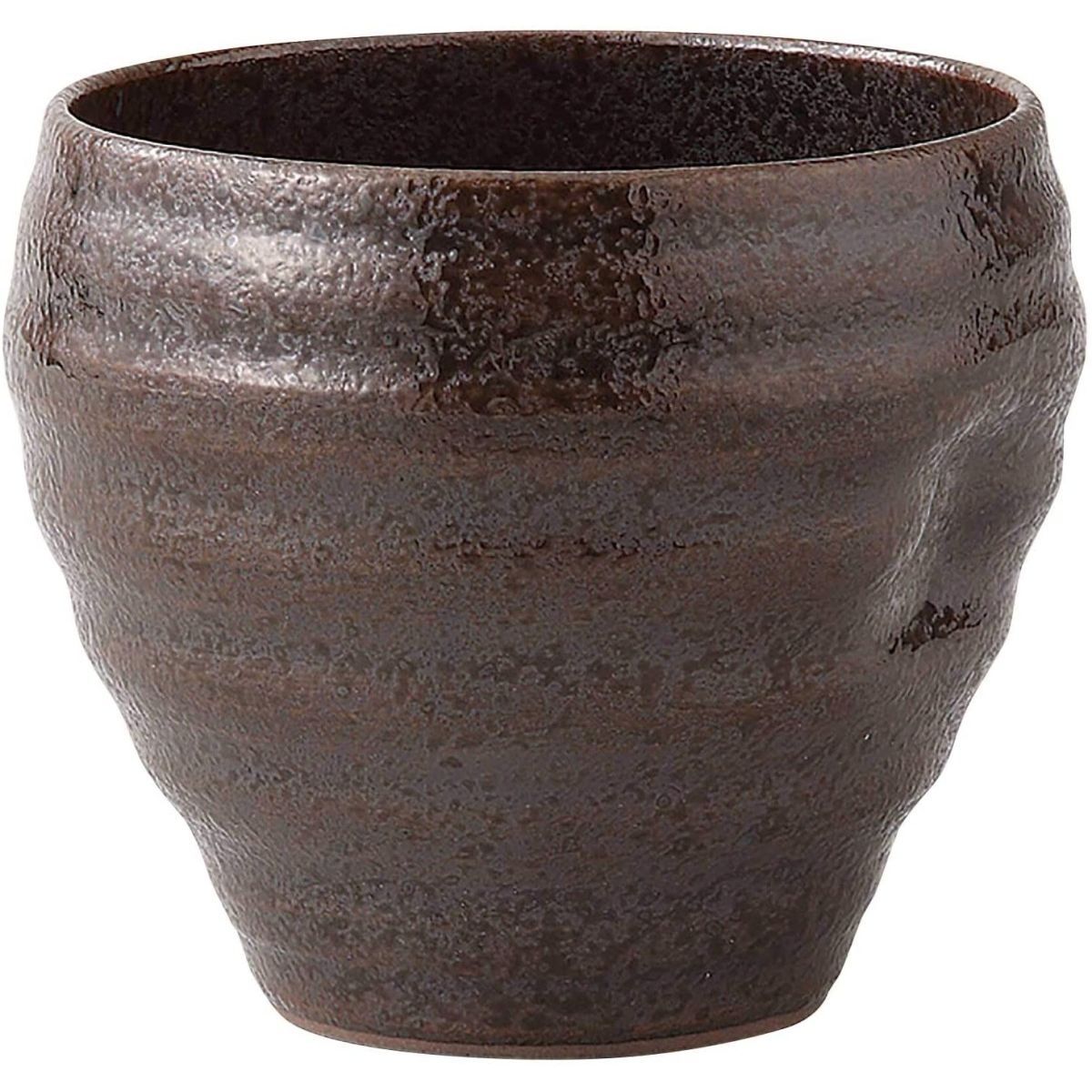 波佐見焼 酒器 [浜陶] えくぼカップ 釉器 黒/ 焼酎カップ 波佐見 はさみやき 長崎 焼物 有田焼 伊万里焼 日本製 浜陶 hamato 食器 器 うつわ 和食器 水割 焼酎 ロック お湯割 ウイスキー