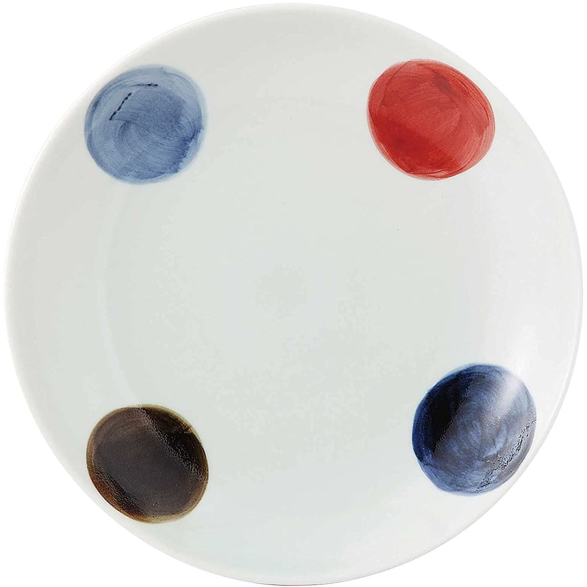 波佐見焼 お皿 [浜陶] 7寸深皿 釉丸紋 / 皿 プレート 波佐見 はさみやき 浜陶 食器 器 うつわ 和食器 盛皿 そば うどん そうめん パスタ レンジOK 手描き(3)