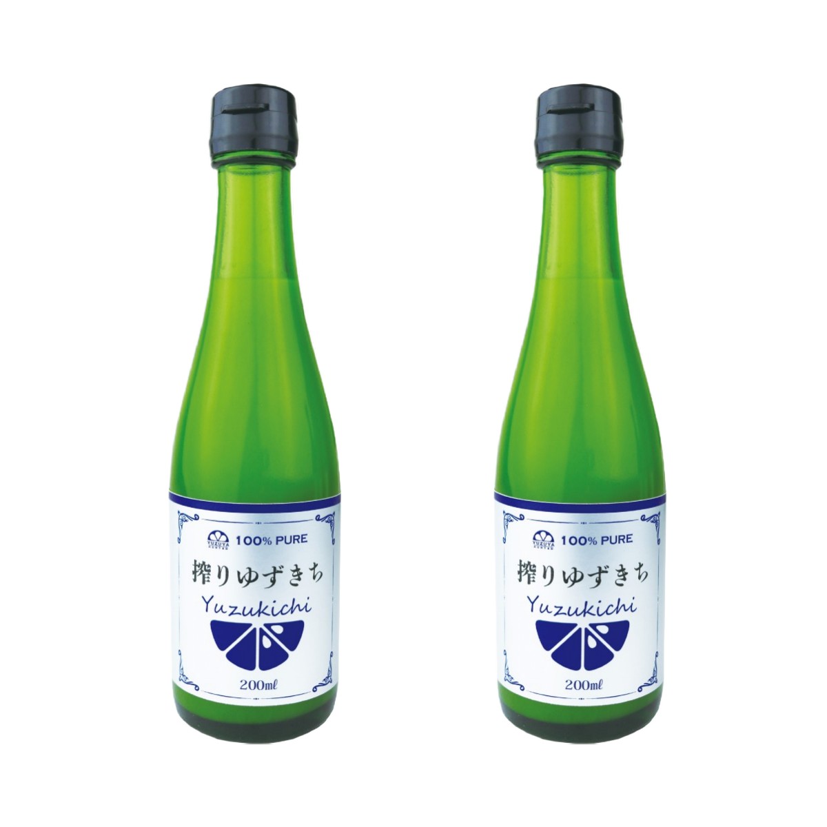 [柚子屋本店] 果汁 搾りゆずきち 200ml×2本セット /料理 山口 国産 調味料 万能 果汁 柑橘 果汁100％のサムネイル