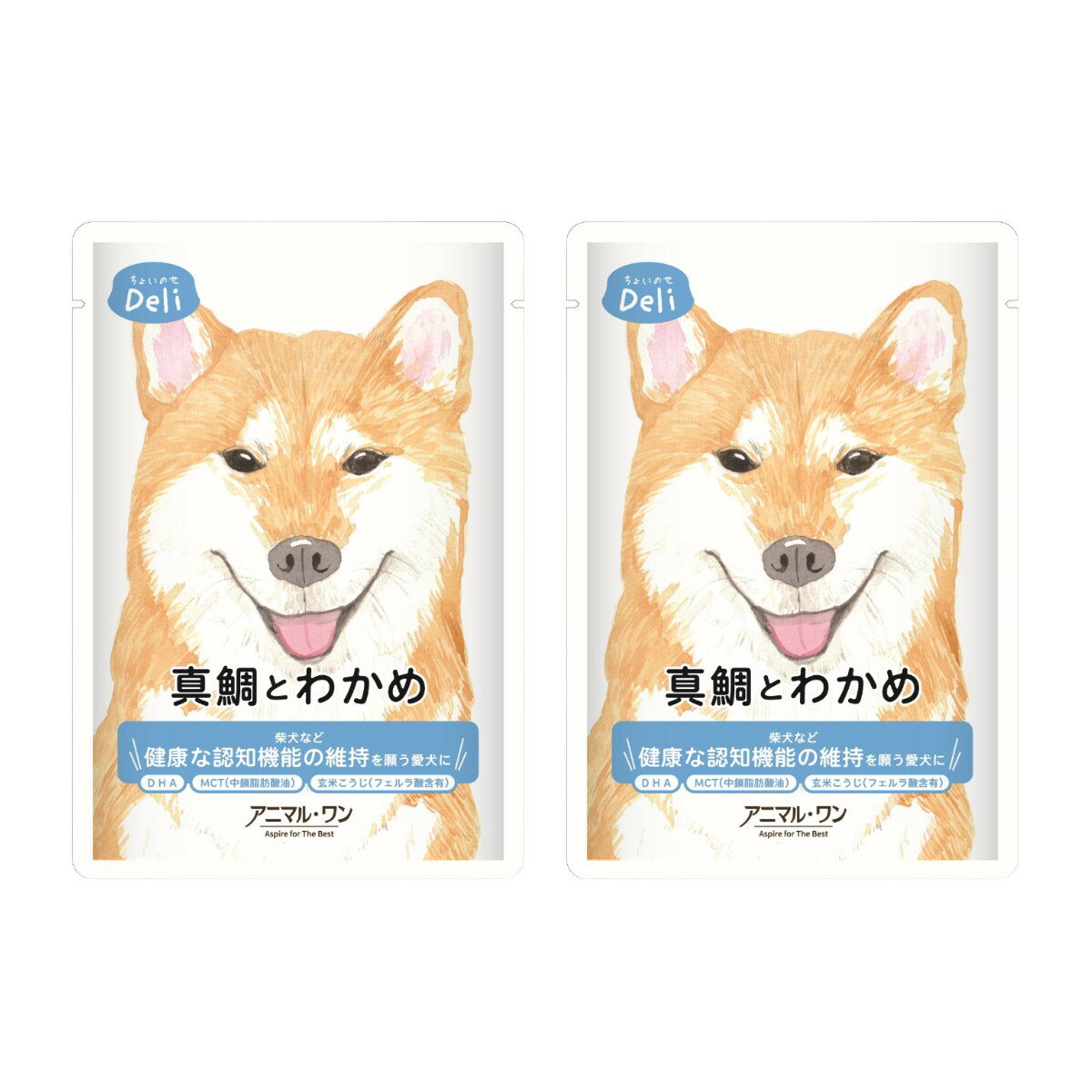Rakuten - 【楽天スーパーセール 10%オフ】 [ベストアメニティ] ペットフード ちょいのせDeli 真鯛とわかめ 60g×2個セット /ペットフード ドッグフード ペット用品 国産 トッピング 成犬用 犬用ごはん 健康 栄養 手軽 柴犬
