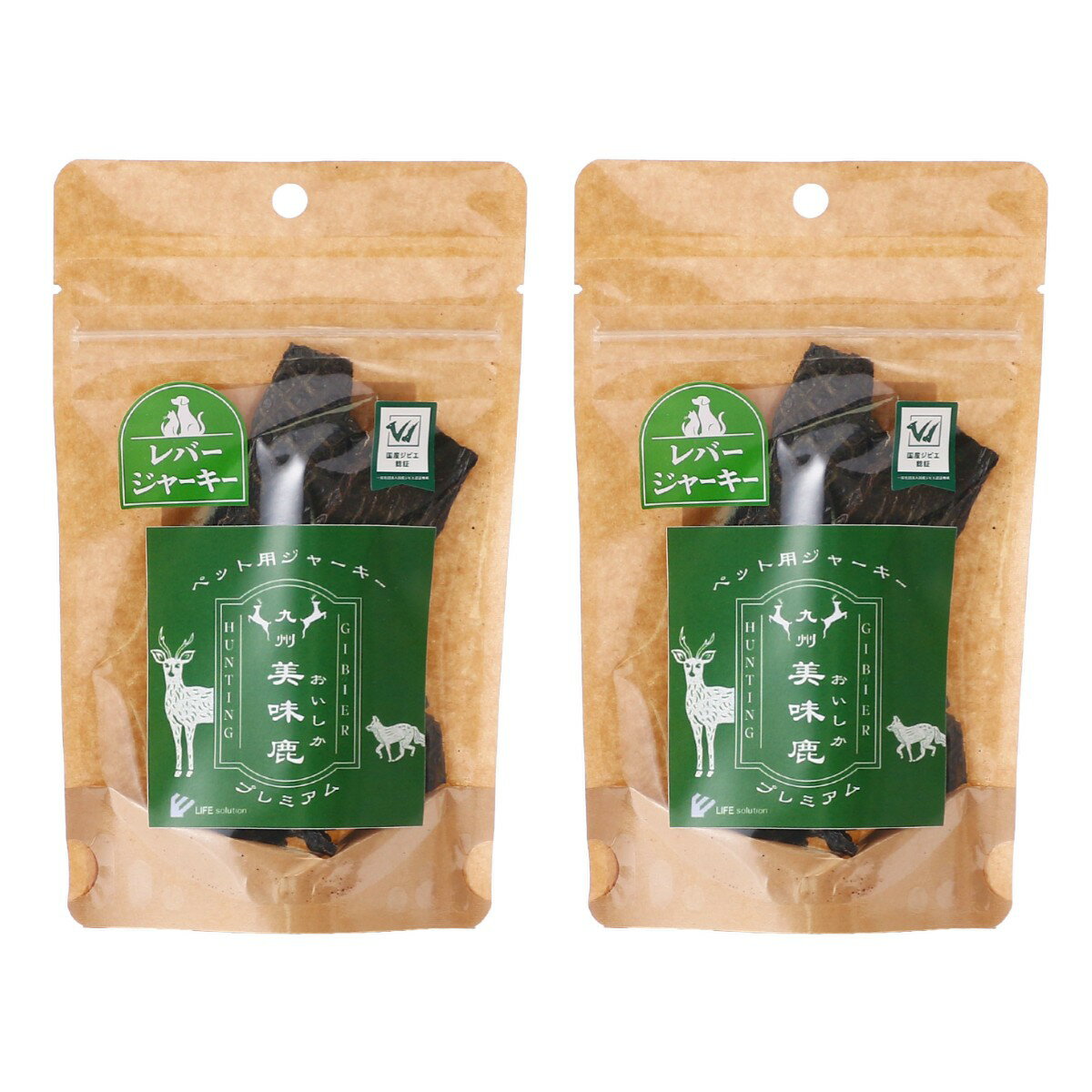 樂天商城 - [ライフソリューション] ペット用品 九州美味鹿 レバージャーキー 20g×2 /国産 大分県産 鹿肉 天然 レバー 無添加 犬猫用 ペット用 ジャーキー 国産ジビエ認証 おやつ 間食 高たんぱく 低カロリー ヘルシー ダイエット