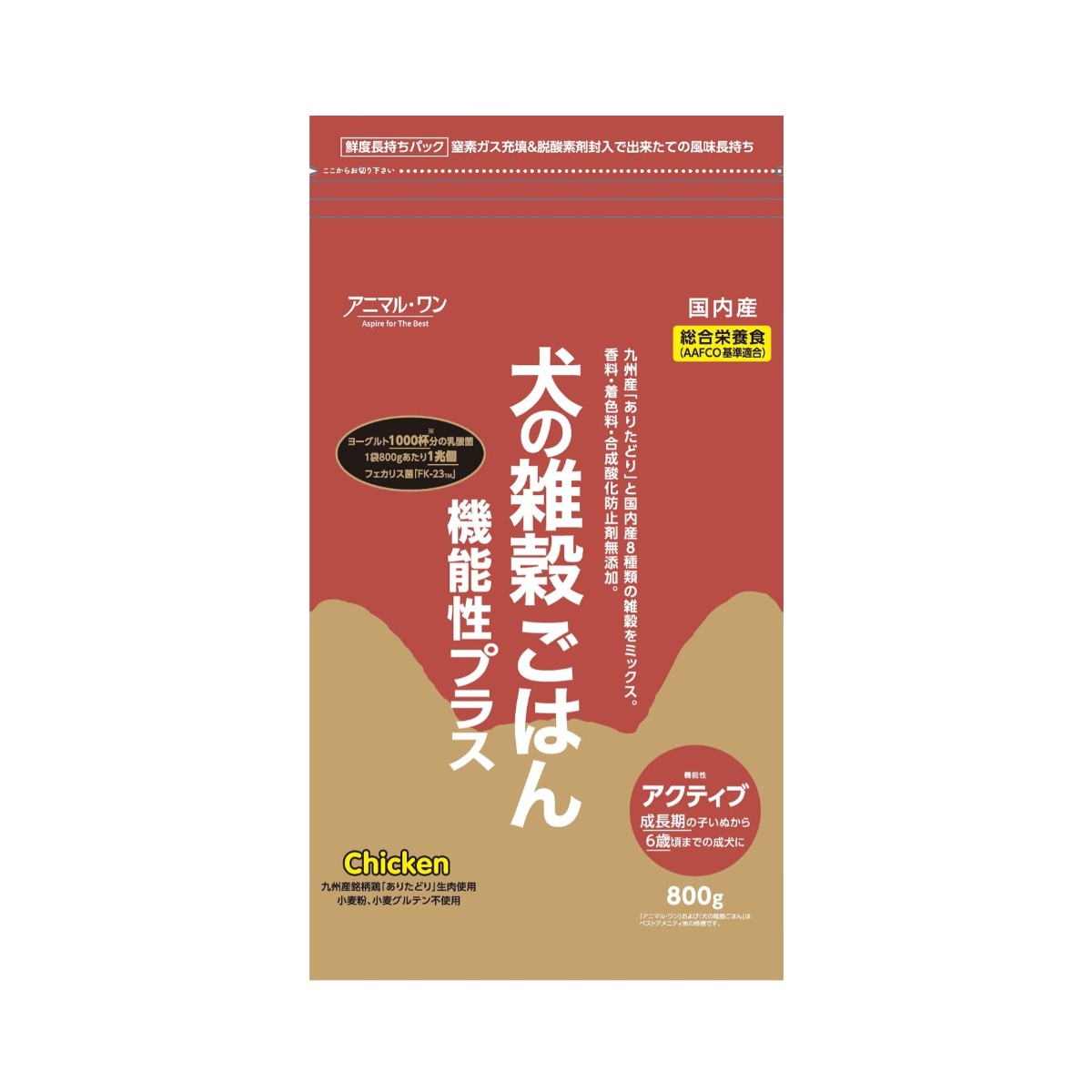 樂天商城 - 【楽天スーパーセール 10%オフ】 [ベストアメニティ] ペットフード 犬の雑穀ごはん 機能性プラス アクティブ 800g /ペットフード ドッグフード ペット用品 国産 雑穀 成犬用 犬用ごはん 栄養補助食 栄養バランス 健康 ヘルシー