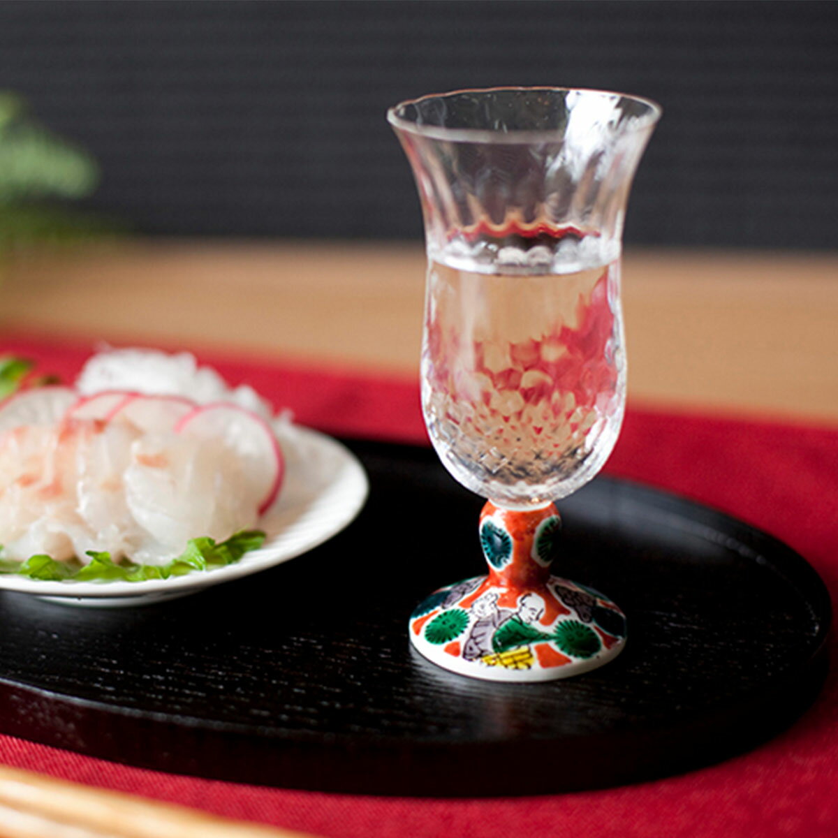 Shochu Glass - 送料無料 [清峰堂] 冷酒グラス 1個 /グラス 冷酒グラス 馬上グラス 結婚御祝 プレゼント 伝統工芸品 九谷焼 江戸硝子 石川県 人気 おしゃれ 敬老の日 母の日 父の日 お誕生日 退職祝い 還暦祝い