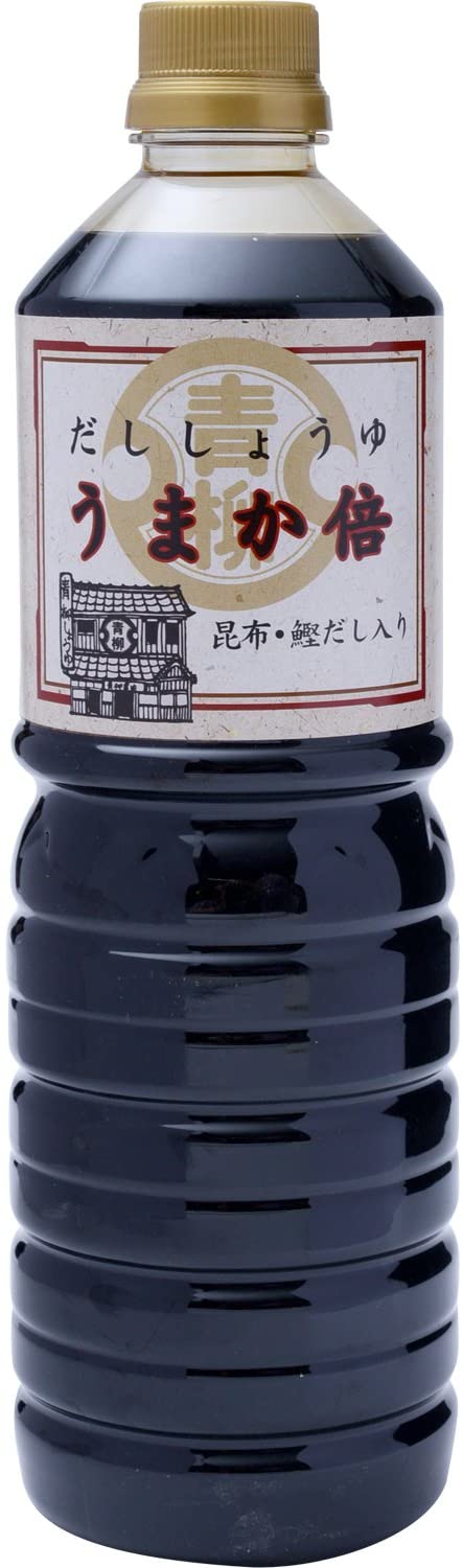 九州 福岡 こうじ 糀 こいくち しょうゆ だし 味噌 [青柳醤油] うまかばい 1L