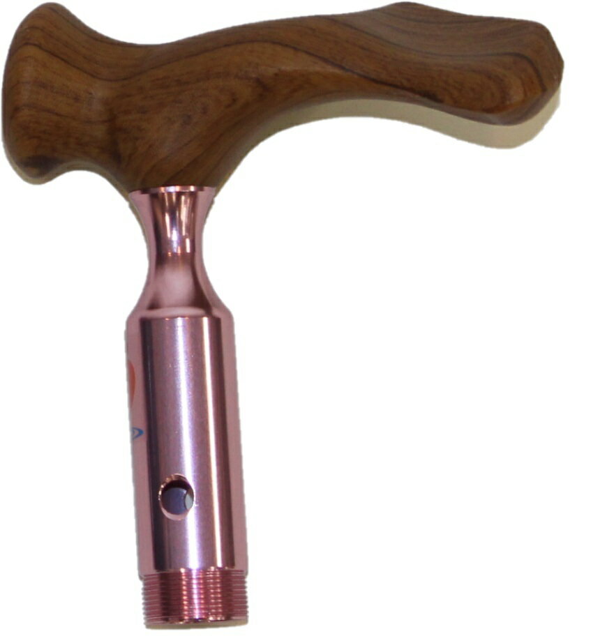 [ケアリング] つえ ケアリングリハビリ 多点杖 杖 自立式 長さ10段階調節機能 歩行補助 ピンク 右・左..