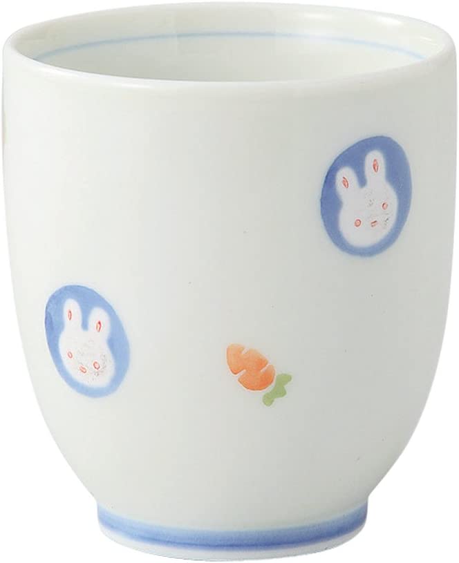 波佐見焼 子ども用コップ [浜陶] 子ども用コップ ミニコップ 兎々 青 浜陶 兎々 ミニコップ(青) / 波佐見焼 はさみやき 有田焼 食器 器 うつわ 陶器