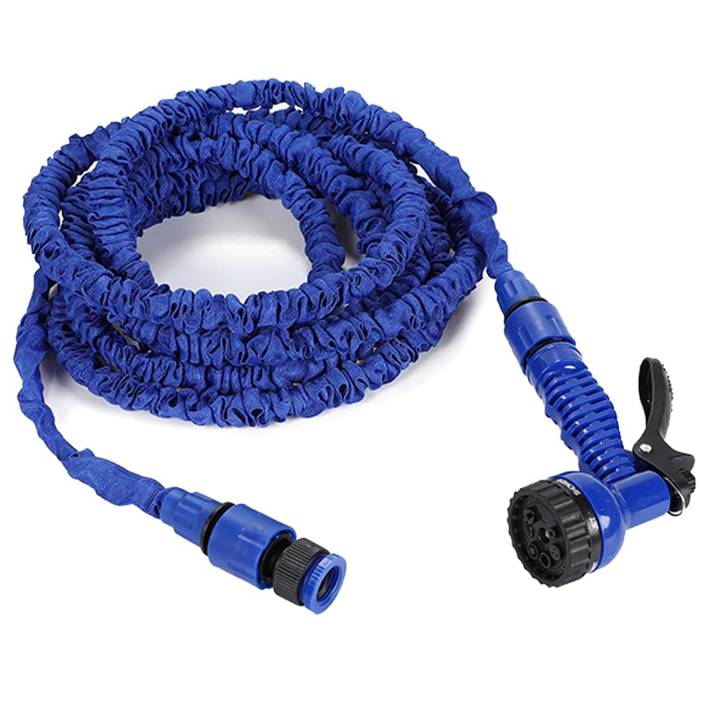 ホース 伸びる ホースリール 散水ホース 3倍伸びる 22.5m 便利 水やり 洗車 屋外掃除 ガーデニング