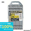 【ポイント2倍 6/27まで】 ANEX アネックス パワービット両頭20本組+2x110 ブローケース付 AP20-2110